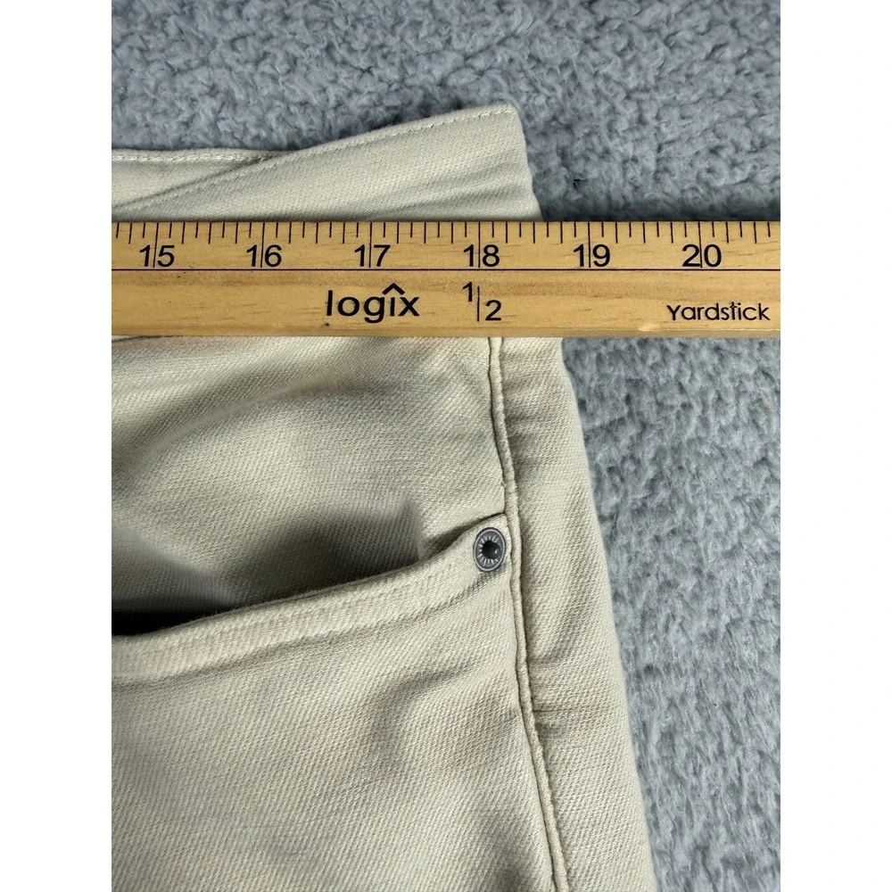 Faherty Stretch Terry 5-Pocket Pants Men's 38x30 Beige Slim Straight Measures 36